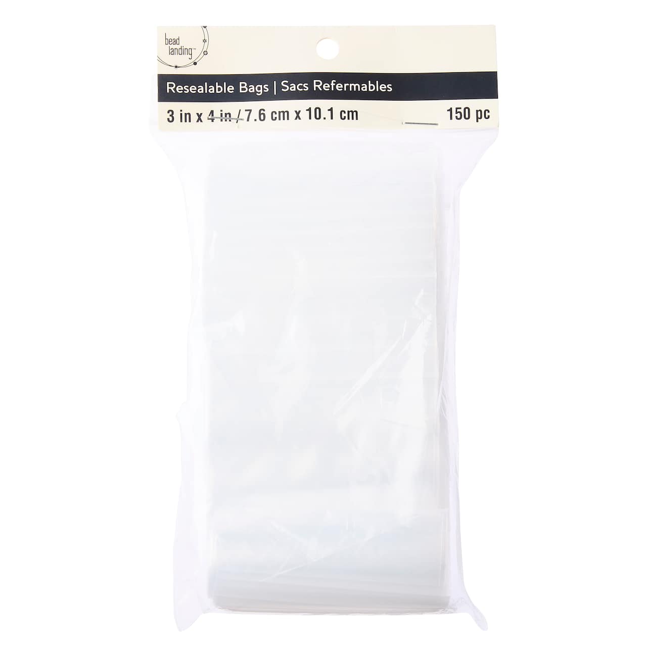 12 Packs: 150 ct. (1,800 total) 3" x 4" Resealable Zip Bags by Bead Landing™